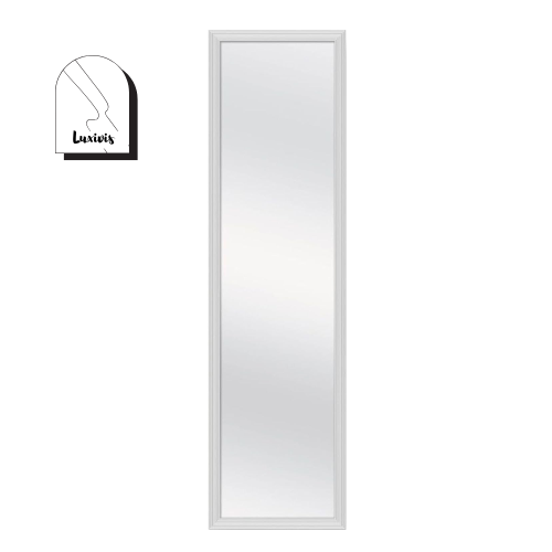 13"x49" Rectangular Full-Length Mirror, White